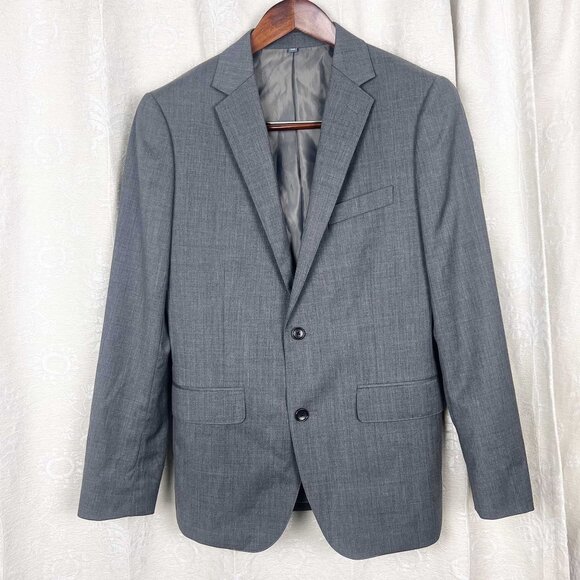 Bonobos Jetsetter stretch wool blazer gray slim fit - Picture 2 of 8